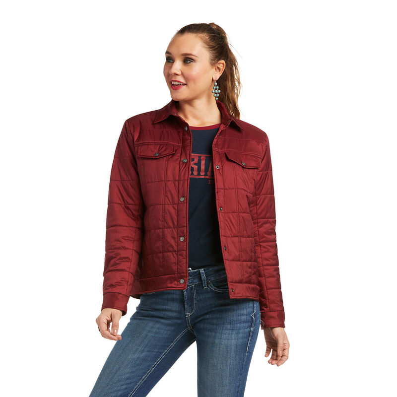 Ariat Jacke Damen - Puffer Trucker Insulated Rot ( WFYSI-2196 )